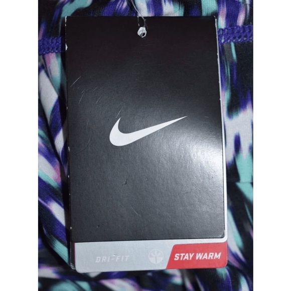 📦 NEW Women Size Small NIKE Dri-Fit Relay Cropped Running Tights 744773-582 - Picture 6 of 8